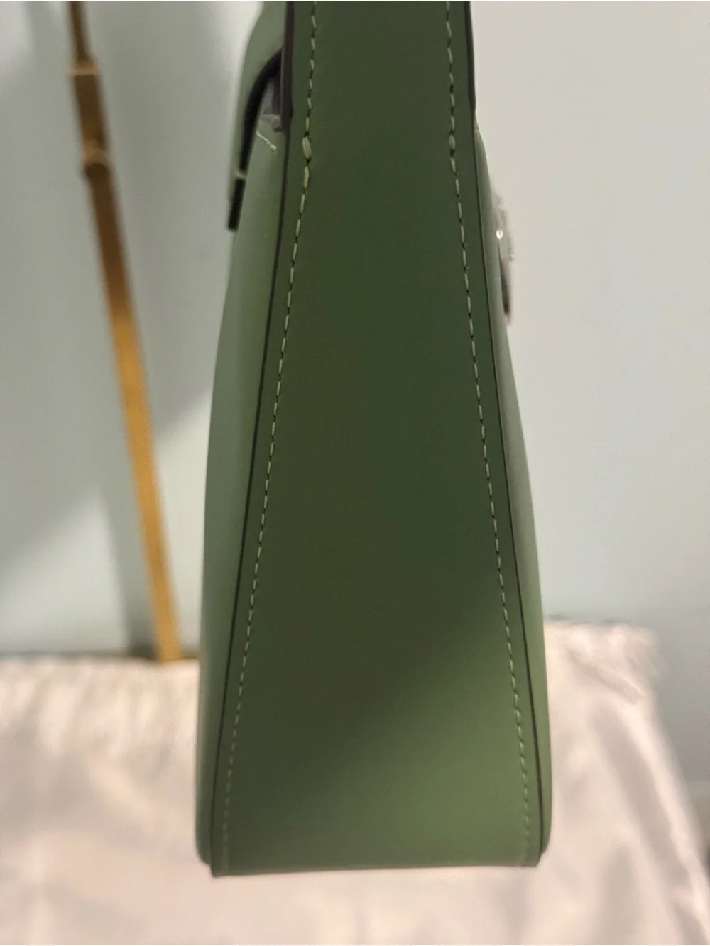Coach “Eliza” Green Leather Shoulder Bag with Silver tone hardware! NWOT 🤩🤩